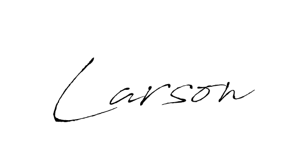 How to make Larson name signature. Use Antro_Vectra style for creating short signs online. This is the latest handwritten sign. Larson signature style 6 images and pictures png