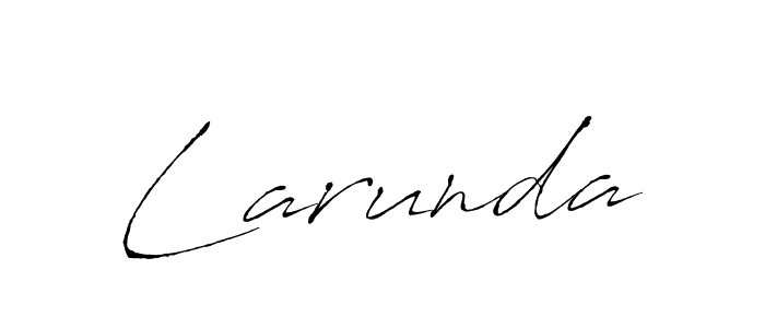 Also we have Larunda name is the best signature style. Create professional handwritten signature collection using Antro_Vectra autograph style. Larunda signature style 6 images and pictures png