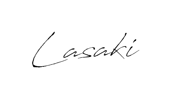 Once you've used our free online signature maker to create your best signature Antro_Vectra style, it's time to enjoy all of the benefits that Lasaki name signing documents. Lasaki signature style 6 images and pictures png