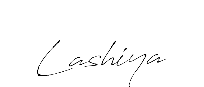Design your own signature with our free online signature maker. With this signature software, you can create a handwritten (Antro_Vectra) signature for name Lashiya. Lashiya signature style 6 images and pictures png