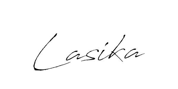 Antro_Vectra is a professional signature style that is perfect for those who want to add a touch of class to their signature. It is also a great choice for those who want to make their signature more unique. Get Lasika name to fancy signature for free. Lasika signature style 6 images and pictures png