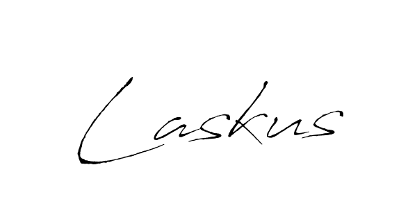 Use a signature maker to create a handwritten signature online. With this signature software, you can design (Antro_Vectra) your own signature for name Laskus. Laskus signature style 6 images and pictures png