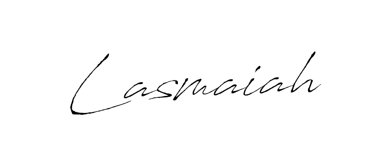 Antro_Vectra is a professional signature style that is perfect for those who want to add a touch of class to their signature. It is also a great choice for those who want to make their signature more unique. Get Lasmaiah name to fancy signature for free. Lasmaiah signature style 6 images and pictures png