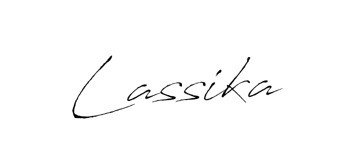 The best way (Antro_Vectra) to make a short signature is to pick only two or three words in your name. The name Lassika include a total of six letters. For converting this name. Lassika signature style 6 images and pictures png