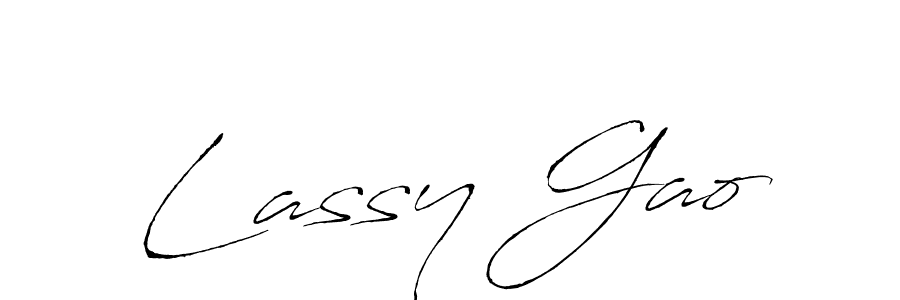 Design your own signature with our free online signature maker. With this signature software, you can create a handwritten (Antro_Vectra) signature for name Lassy Gao. Lassy Gao signature style 6 images and pictures png