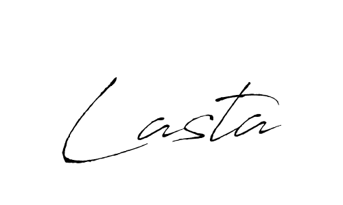Make a beautiful signature design for name Lasta. With this signature (Antro_Vectra) style, you can create a handwritten signature for free. Lasta signature style 6 images and pictures png