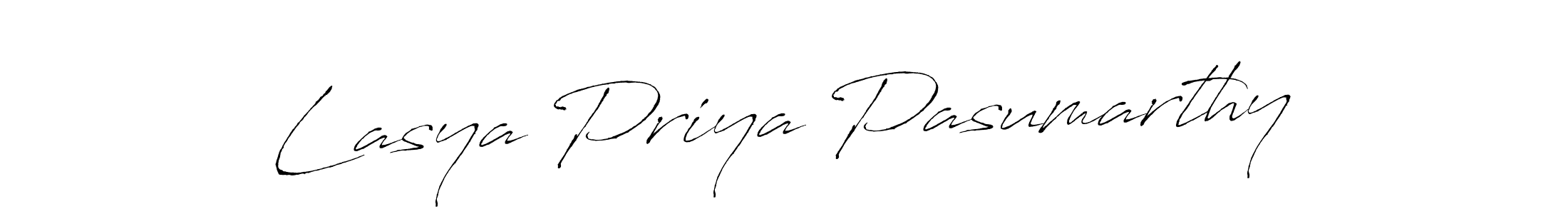 How to make Lasya Priya Pasumarthy signature? Antro_Vectra is a professional autograph style. Create handwritten signature for Lasya Priya Pasumarthy name. Lasya Priya Pasumarthy signature style 6 images and pictures png