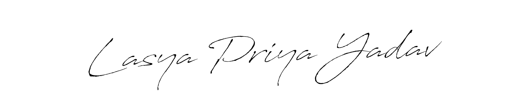 Use a signature maker to create a handwritten signature online. With this signature software, you can design (Antro_Vectra) your own signature for name Lasya Priya Yadav. Lasya Priya Yadav signature style 6 images and pictures png