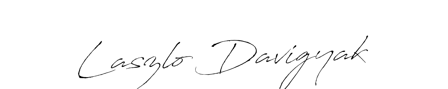 Also we have Laszlo Davigyak name is the best signature style. Create professional handwritten signature collection using Antro_Vectra autograph style. Laszlo Davigyak signature style 6 images and pictures png