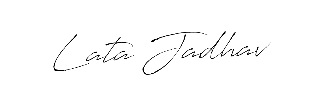 It looks lik you need a new signature style for name Lata Jadhav. Design unique handwritten (Antro_Vectra) signature with our free signature maker in just a few clicks. Lata Jadhav signature style 6 images and pictures png