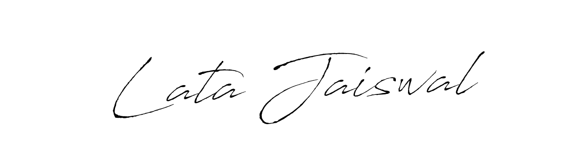 Also You can easily find your signature by using the search form. We will create Lata Jaiswal name handwritten signature images for you free of cost using Antro_Vectra sign style. Lata Jaiswal signature style 6 images and pictures png