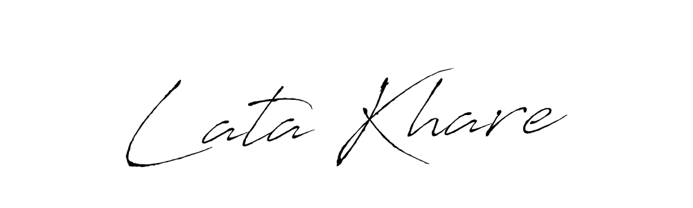 Make a beautiful signature design for name Lata Khare. Use this online signature maker to create a handwritten signature for free. Lata Khare signature style 6 images and pictures png