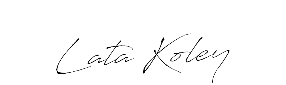 Make a short Lata Koley signature style. Manage your documents anywhere anytime using Antro_Vectra. Create and add eSignatures, submit forms, share and send files easily. Lata Koley signature style 6 images and pictures png