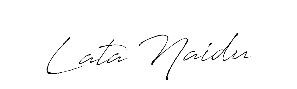 Also You can easily find your signature by using the search form. We will create Lata Naidu name handwritten signature images for you free of cost using Antro_Vectra sign style. Lata Naidu signature style 6 images and pictures png