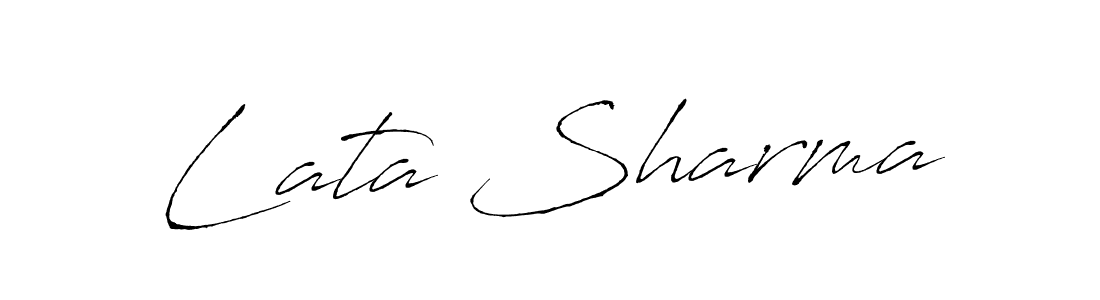 Antro_Vectra is a professional signature style that is perfect for those who want to add a touch of class to their signature. It is also a great choice for those who want to make their signature more unique. Get Lata Sharma name to fancy signature for free. Lata Sharma signature style 6 images and pictures png