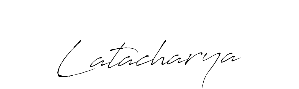 Also You can easily find your signature by using the search form. We will create Latacharya name handwritten signature images for you free of cost using Antro_Vectra sign style. Latacharya signature style 6 images and pictures png