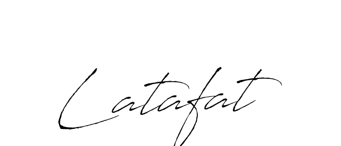 Use a signature maker to create a handwritten signature online. With this signature software, you can design (Antro_Vectra) your own signature for name Latafat. Latafat signature style 6 images and pictures png