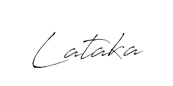 You should practise on your own different ways (Antro_Vectra) to write your name (Lataka) in signature. don't let someone else do it for you. Lataka signature style 6 images and pictures png