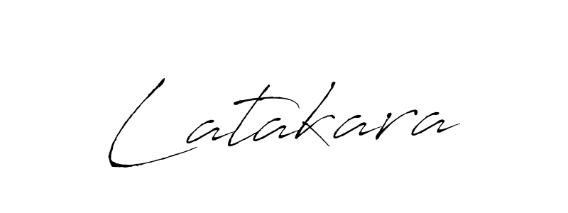 You should practise on your own different ways (Antro_Vectra) to write your name (Latakara) in signature. don't let someone else do it for you. Latakara signature style 6 images and pictures png