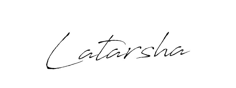 You should practise on your own different ways (Antro_Vectra) to write your name (Latarsha) in signature. don't let someone else do it for you. Latarsha signature style 6 images and pictures png