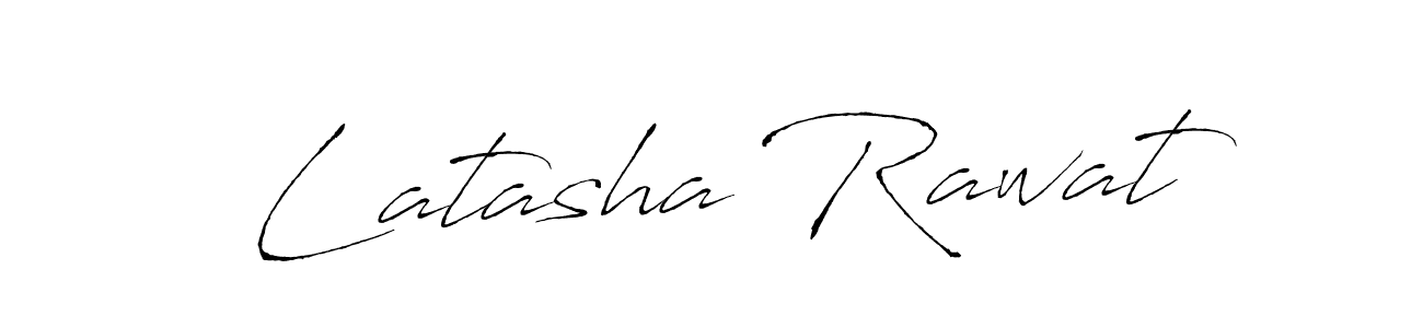 How to make Latasha Rawat name signature. Use Antro_Vectra style for creating short signs online. This is the latest handwritten sign. Latasha Rawat signature style 6 images and pictures png