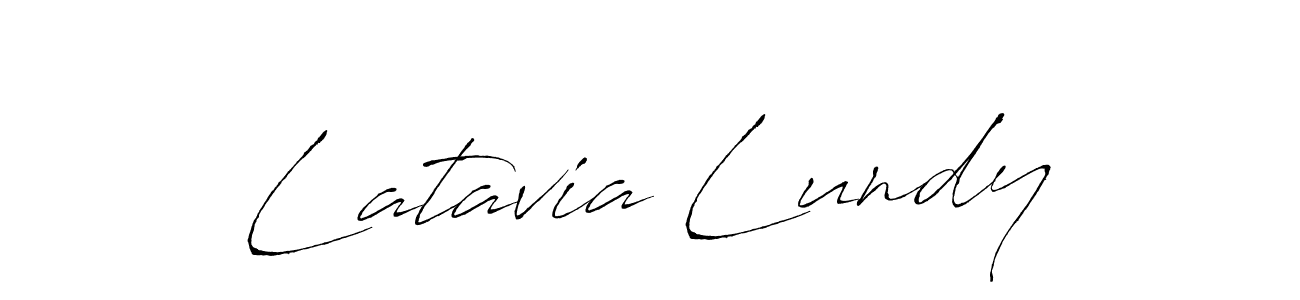 Design your own signature with our free online signature maker. With this signature software, you can create a handwritten (Antro_Vectra) signature for name Latavia Lundy. Latavia Lundy signature style 6 images and pictures png