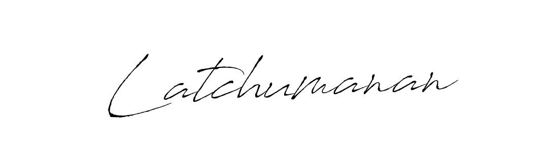 Use a signature maker to create a handwritten signature online. With this signature software, you can design (Antro_Vectra) your own signature for name Latchumanan. Latchumanan signature style 6 images and pictures png