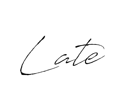 if you are searching for the best signature style for your name Late. so please give up your signature search. here we have designed multiple signature styles  using Antro_Vectra. Late signature style 6 images and pictures png