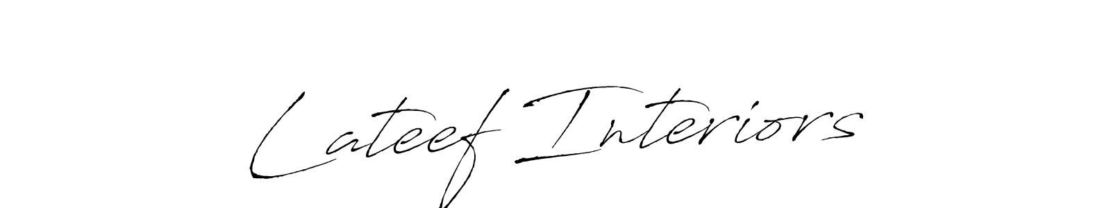It looks lik you need a new signature style for name Lateef Interiors. Design unique handwritten (Antro_Vectra) signature with our free signature maker in just a few clicks. Lateef Interiors signature style 6 images and pictures png