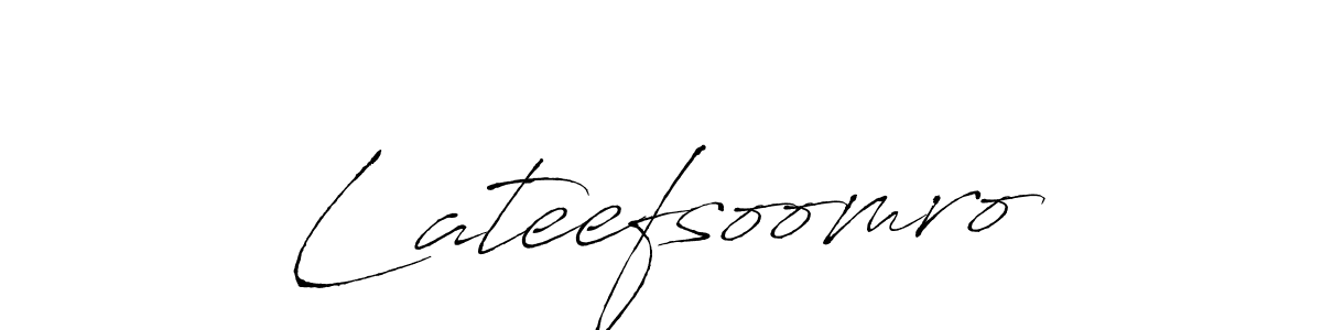 Lateefsoomro stylish signature style. Best Handwritten Sign (Antro_Vectra) for my name. Handwritten Signature Collection Ideas for my name Lateefsoomro. Lateefsoomro signature style 6 images and pictures png