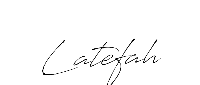 Latefah stylish signature style. Best Handwritten Sign (Antro_Vectra) for my name. Handwritten Signature Collection Ideas for my name Latefah. Latefah signature style 6 images and pictures png