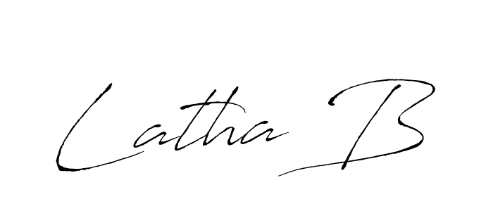 This is the best signature style for the Latha B name. Also you like these signature font (Antro_Vectra). Mix name signature. Latha B signature style 6 images and pictures png