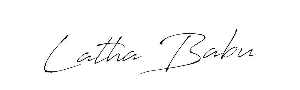 Make a beautiful signature design for name Latha Babu. With this signature (Antro_Vectra) style, you can create a handwritten signature for free. Latha Babu signature style 6 images and pictures png