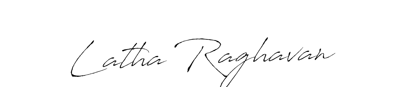 Antro_Vectra is a professional signature style that is perfect for those who want to add a touch of class to their signature. It is also a great choice for those who want to make their signature more unique. Get Latha Raghavan name to fancy signature for free. Latha Raghavan signature style 6 images and pictures png