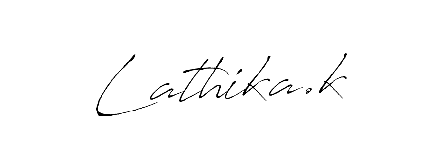 Once you've used our free online signature maker to create your best signature Antro_Vectra style, it's time to enjoy all of the benefits that Lathika.k name signing documents. Lathika.k signature style 6 images and pictures png