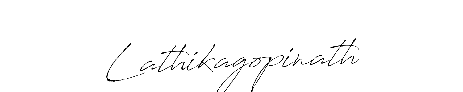 The best way (Antro_Vectra) to make a short signature is to pick only two or three words in your name. The name Lathikagopinath include a total of six letters. For converting this name. Lathikagopinath signature style 6 images and pictures png