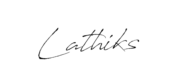 Make a beautiful signature design for name Lathiks. With this signature (Antro_Vectra) style, you can create a handwritten signature for free. Lathiks signature style 6 images and pictures png
