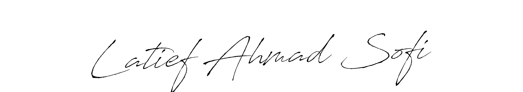 The best way (Antro_Vectra) to make a short signature is to pick only two or three words in your name. The name Latief Ahmad Sofi include a total of six letters. For converting this name. Latief Ahmad Sofi signature style 6 images and pictures png