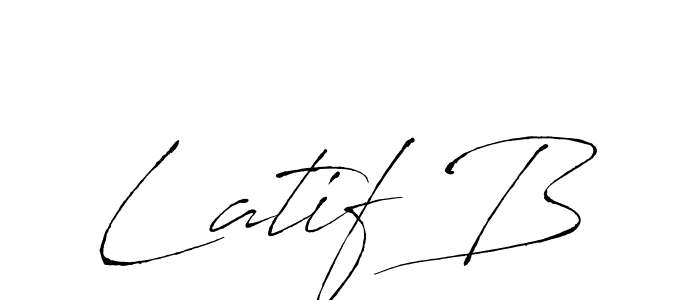 Similarly Antro_Vectra is the best handwritten signature design. Signature creator online .You can use it as an online autograph creator for name Latif B. Latif B signature style 6 images and pictures png