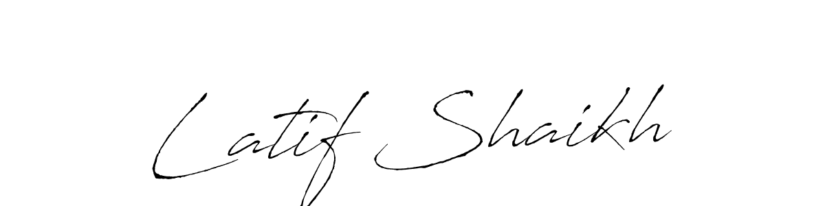 The best way (Antro_Vectra) to make a short signature is to pick only two or three words in your name. The name Latif Shaikh include a total of six letters. For converting this name. Latif Shaikh signature style 6 images and pictures png