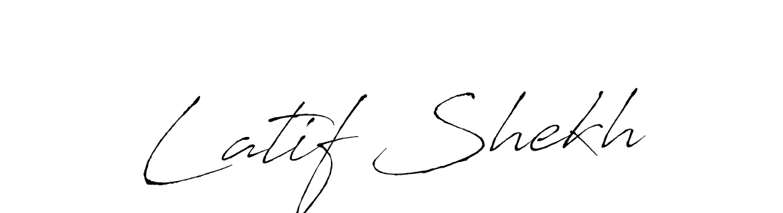 Antro_Vectra is a professional signature style that is perfect for those who want to add a touch of class to their signature. It is also a great choice for those who want to make their signature more unique. Get Latif Shekh name to fancy signature for free. Latif Shekh signature style 6 images and pictures png