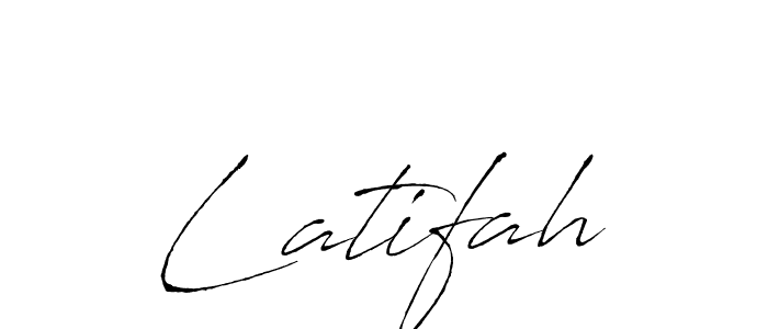 Use a signature maker to create a handwritten signature online. With this signature software, you can design (Antro_Vectra) your own signature for name Latifah. Latifah signature style 6 images and pictures png
