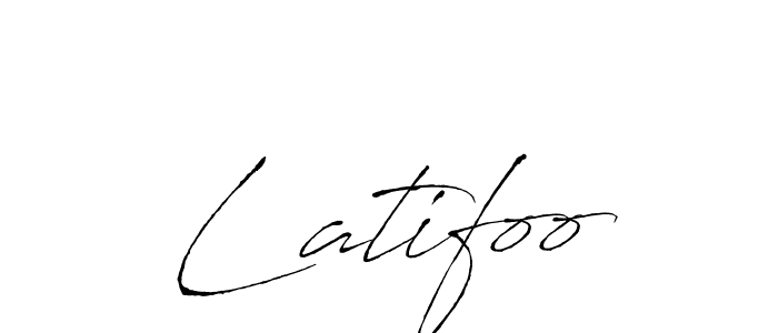 Create a beautiful signature design for name Latifoo. With this signature (Antro_Vectra) fonts, you can make a handwritten signature for free. Latifoo signature style 6 images and pictures png