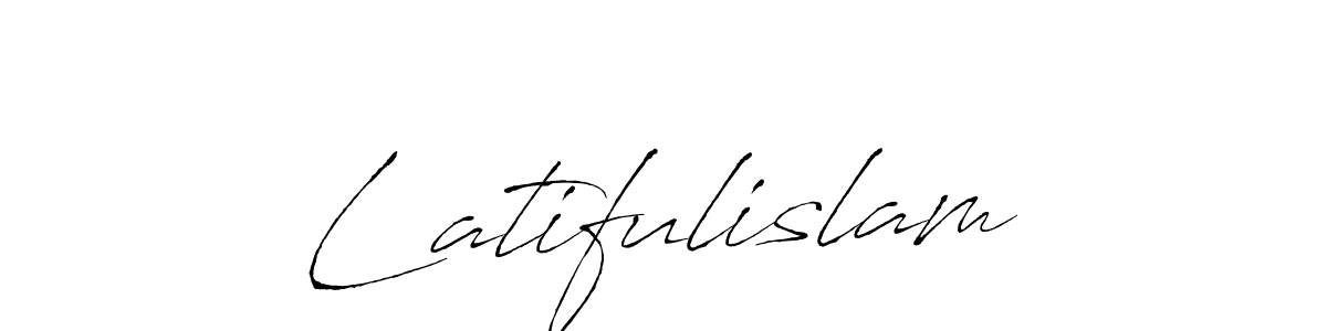 Create a beautiful signature design for name Latifulislam. With this signature (Antro_Vectra) fonts, you can make a handwritten signature for free. Latifulislam signature style 6 images and pictures png