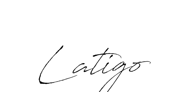 How to make Latigo signature? Antro_Vectra is a professional autograph style. Create handwritten signature for Latigo name. Latigo signature style 6 images and pictures png