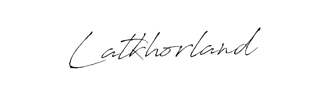 Antro_Vectra is a professional signature style that is perfect for those who want to add a touch of class to their signature. It is also a great choice for those who want to make their signature more unique. Get Latkhorland name to fancy signature for free. Latkhorland signature style 6 images and pictures png