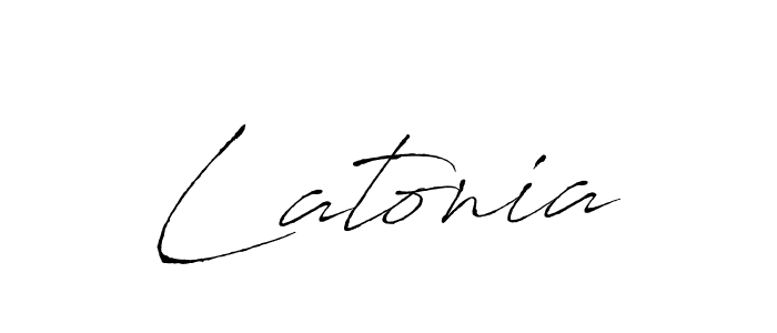 Antro_Vectra is a professional signature style that is perfect for those who want to add a touch of class to their signature. It is also a great choice for those who want to make their signature more unique. Get Latonia name to fancy signature for free. Latonia signature style 6 images and pictures png