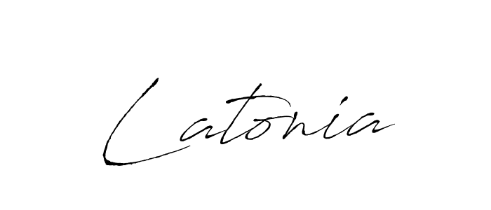 Antro_Vectra is a professional signature style that is perfect for those who want to add a touch of class to their signature. It is also a great choice for those who want to make their signature more unique. Get Latonia name to fancy signature for free. Latonia signature style 6 images and pictures png