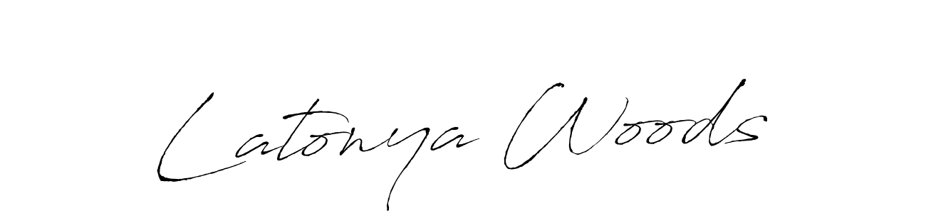 Latonya Woods stylish signature style. Best Handwritten Sign (Antro_Vectra) for my name. Handwritten Signature Collection Ideas for my name Latonya Woods. Latonya Woods signature style 6 images and pictures png