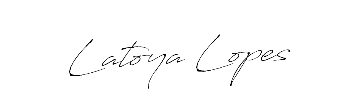 How to make Latoya Lopes signature? Antro_Vectra is a professional autograph style. Create handwritten signature for Latoya Lopes name. Latoya Lopes signature style 6 images and pictures png